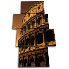 Rome Coliseum  Landmarks MULTI CANVAS WALL ART Picture Print VA