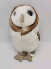Folkmanis Mini Barn Owl Finger Puppet Plush 3" Stuffed Animal Toy Realistic