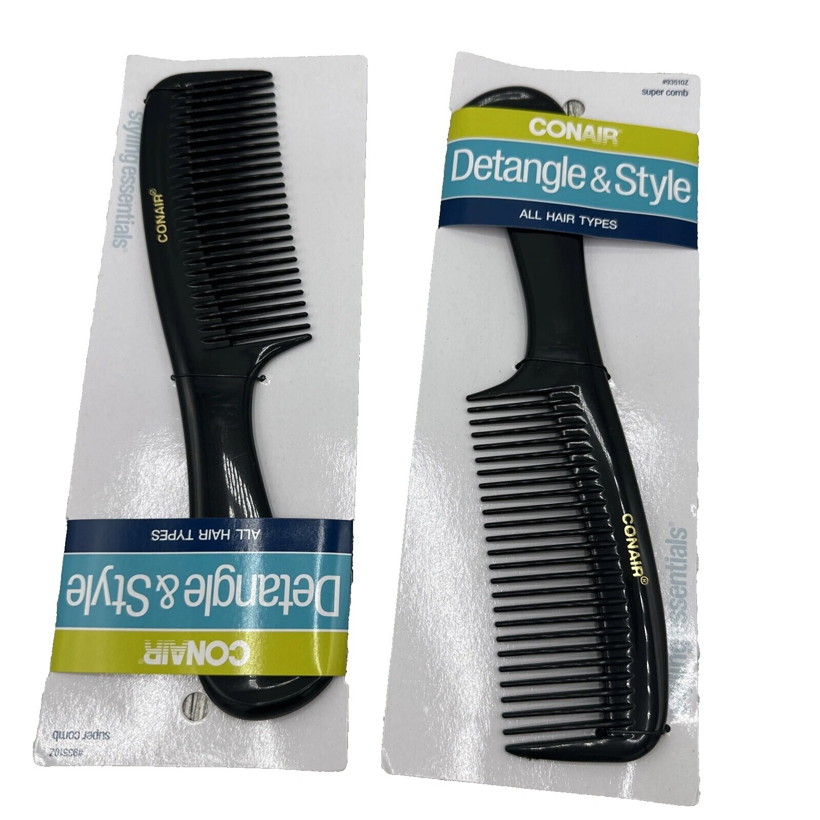 Conair Plastic Hair Detangling Combs