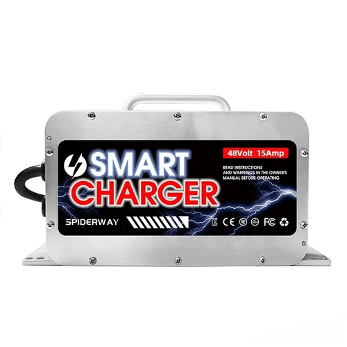 48 Volt 15 AMP Golf Cart Battery Charger 3 Pin Triangle Plug For EZGO TXT RXV - Picture 5 of 9