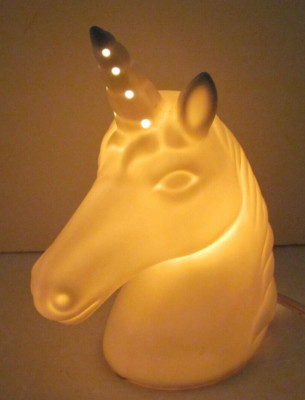 Unicorn White Porcelain Night Stand Desk Light by Target
