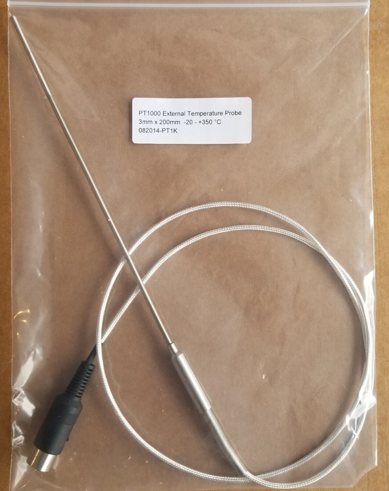 PT 1000 External Temperature Probe for IKA Digital Hot Plate, 1M Cable 6 pin DIN