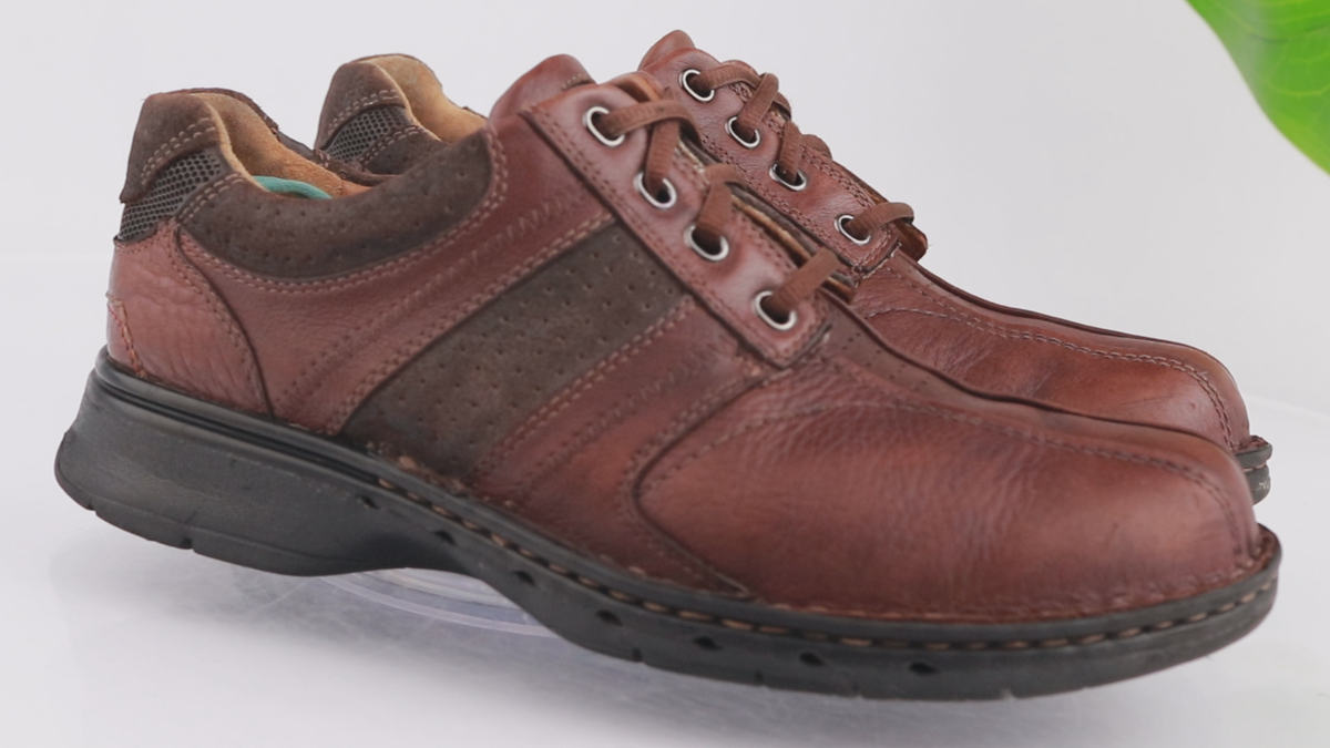 Clarks Unbend Casual Brown Leather Lace Oxford 17M Clarks Nature 5 Lo Lace Up (Men) - Dark Brown Leather – The  main image 2