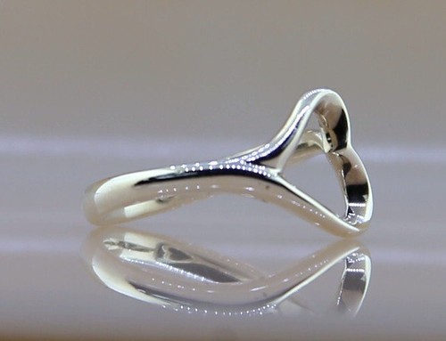 Tiffany & Co. Peretti Open Heart Ring in Sterling Silver 925 Size 6 - Picture 3 of 8