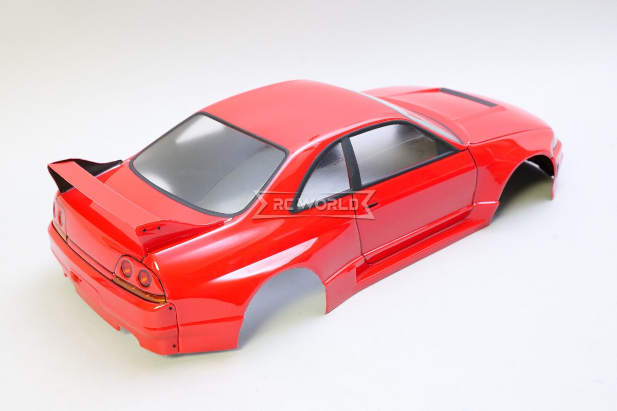 1/10 RC Car BODY Shell NISSAN SKYLINE R33 Body -RED- *FINISHED* | eBay