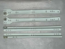 25 Pairs 12" White Drawer Slides Runner Euro Bottom Mount Cabinet Kitchen Closet