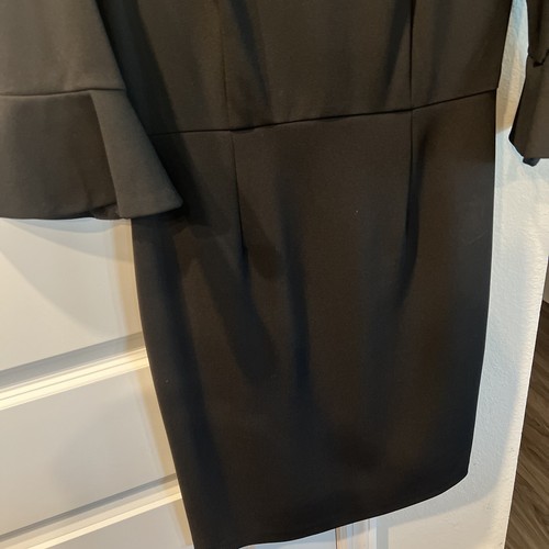 Donna Morgan Black Dress Size 10 - Picture 4 of 8