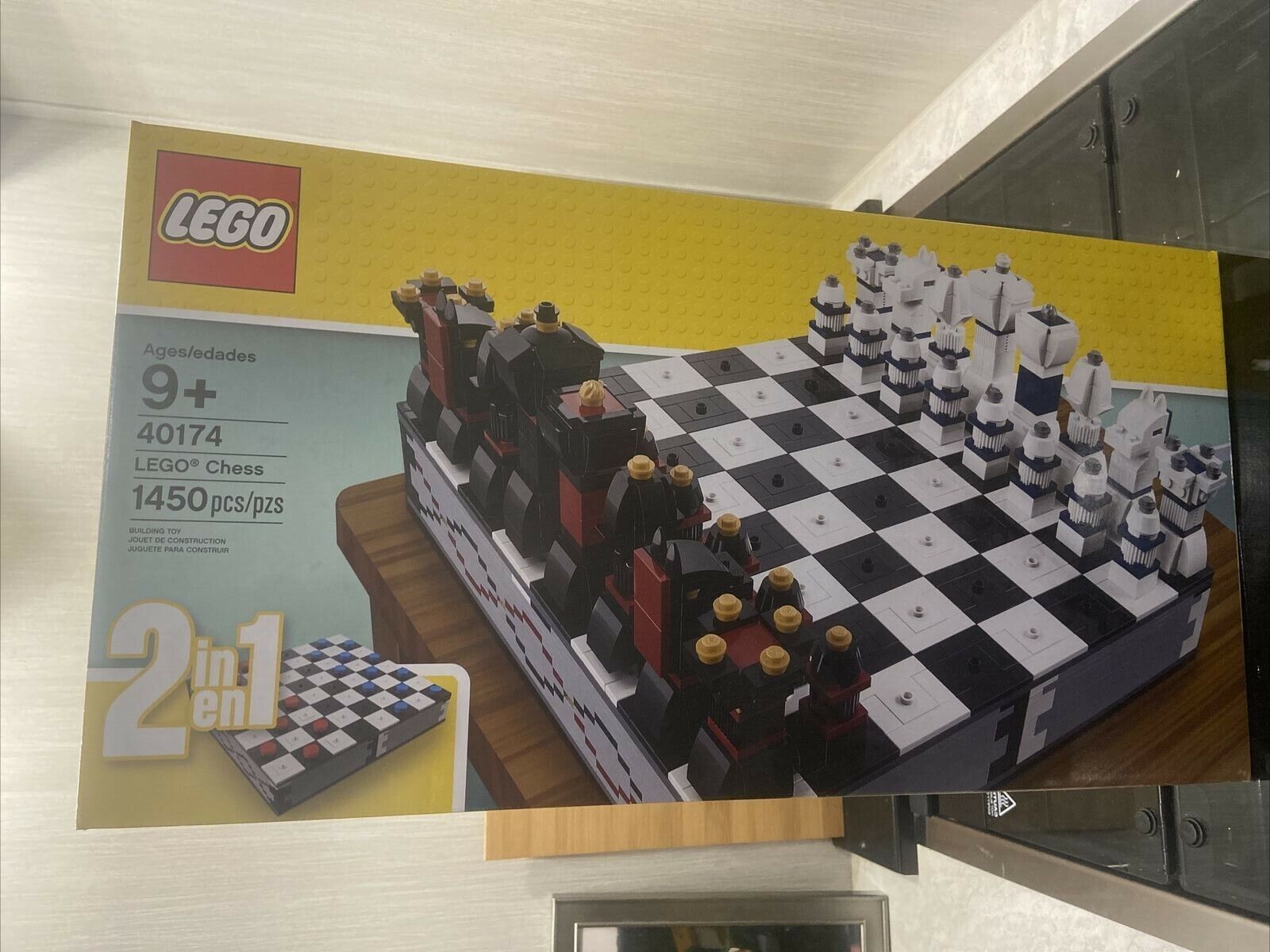 LEGO 40174 2017 Iconic Chess Set NEW Sealed Checkers 2 in 1 Retired BNIB