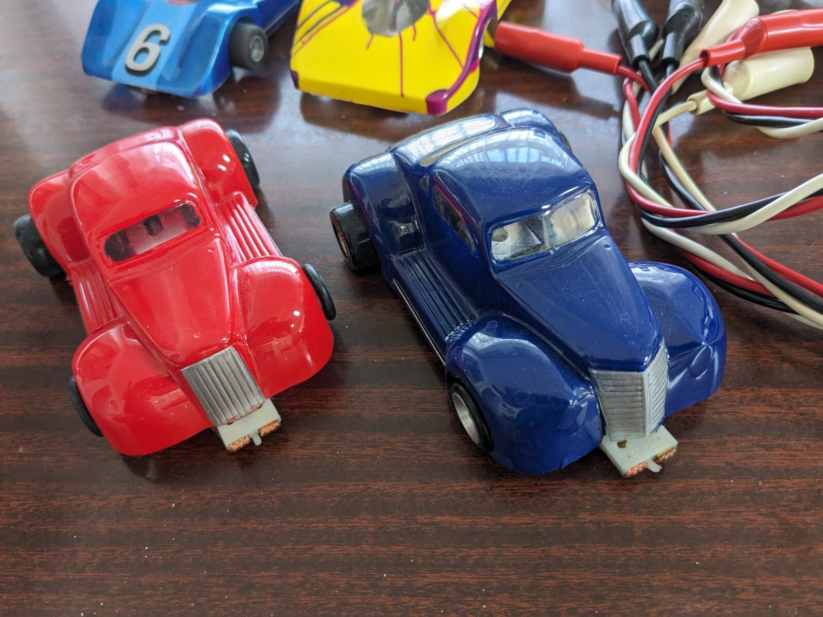 Parma Slot Cars (4) and Controllers (2) eBay