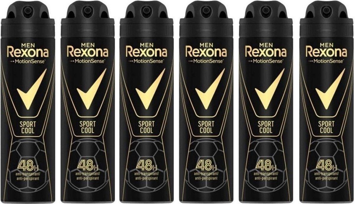 Rexona Men Deodorant Antiperspirant Spray Alcohol Free 200 ml, Pack of 6