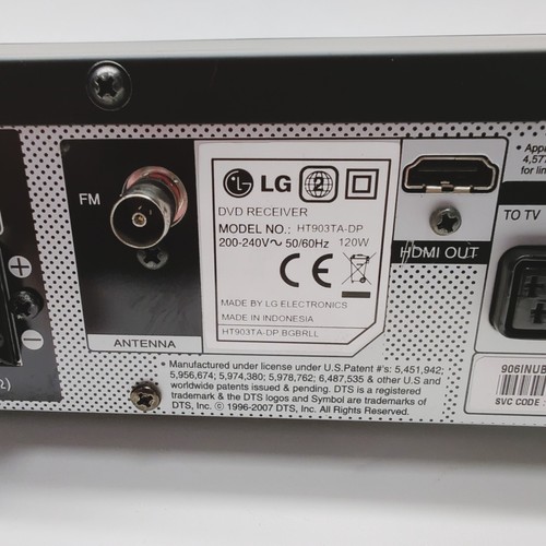 LG HT930TA-DP Dolby Digital USB HDMI Full HD DVD Receiver 120 W - Black - Picture 8 of 8