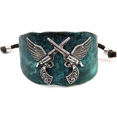 WESTERN HAMMERED BIBLE VERSE WINGS PSALM 91:4 LEATHER CUFF PRAYER BRACELET WESTERN HAMMERED BIBLE VERSE WINGS PSALM 91:4 LEATHER CUFF PRAYER BRACELET