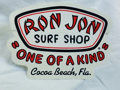 5  Ron Jon Surf Shop Cocoa Beach Florida Sticker Decal One of a Kind Surfer Dude