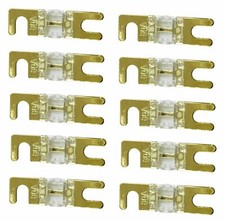 IMC Audio 80 Amp Mini ANL Fuse Gold for Car Audio Auto Marine Audio 10 Pack