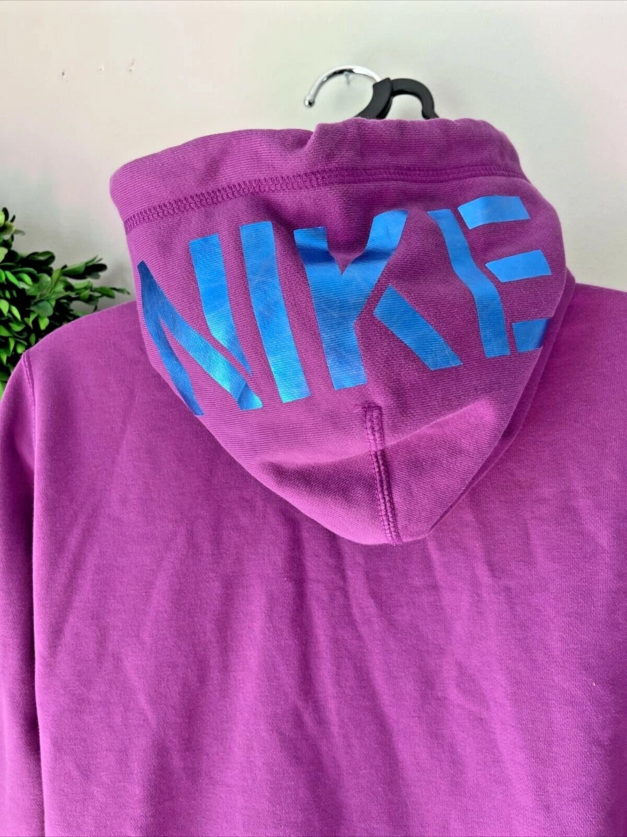 NIKE the Athletic Department Purple Metallic Blue FIRED UP Hoodie Size M  ❤️kw9m2 | eBay