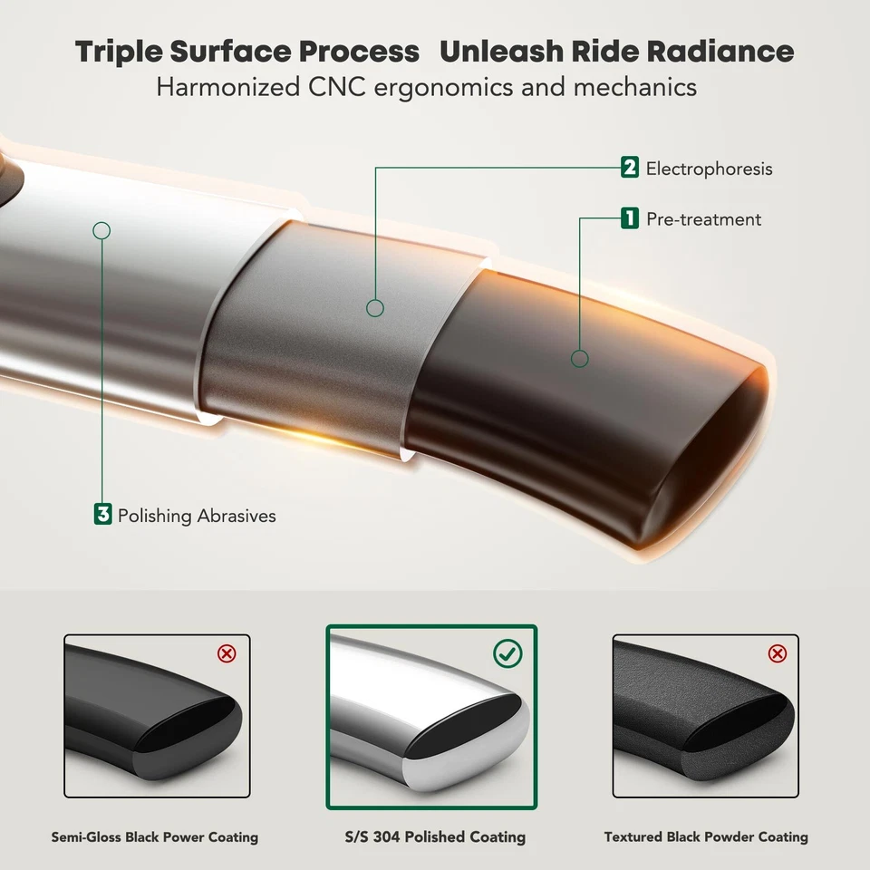 Barras de peldaños laterales redondas cromadas S/S 304 de 3" para camioneta Silverado Sierra cabina extendida Foto 4 de 4