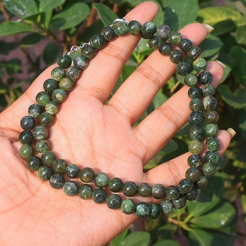 Single Strand Wonderful Jade 219.00 Cts Beaded Amazing Necklace VK 26 E557 - 第 1/2 張圖片