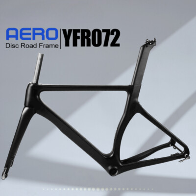 Scheibenbremse Kohlefaser Aero Rennrad Rahmensatz 700 30C Durch Achse 12 142mm