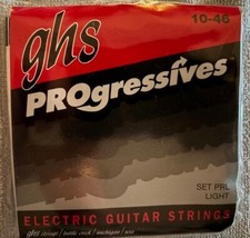 ghs PROgressive, Electric Guitar Strings, 10-46, Light, lot of 6