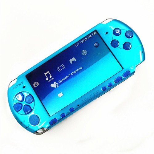 Retrofit Light Blue Sony PSP-3000 Handheld System Game Console PSP 3000 - Picture 2 of 7