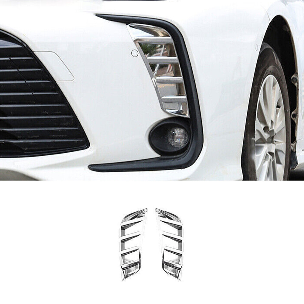 2019-2023 Toyota Corolla Front Fog Light Lamp Bumper Cover Pair Chrome Silver