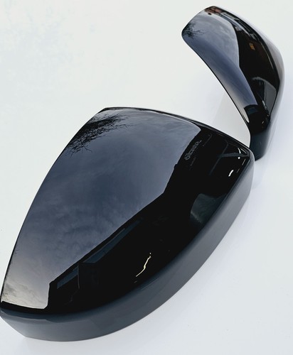 Range Rover Evoque Velar Discovery 2014+ gloss black mirror covers backs caps - Picture 7 of 9