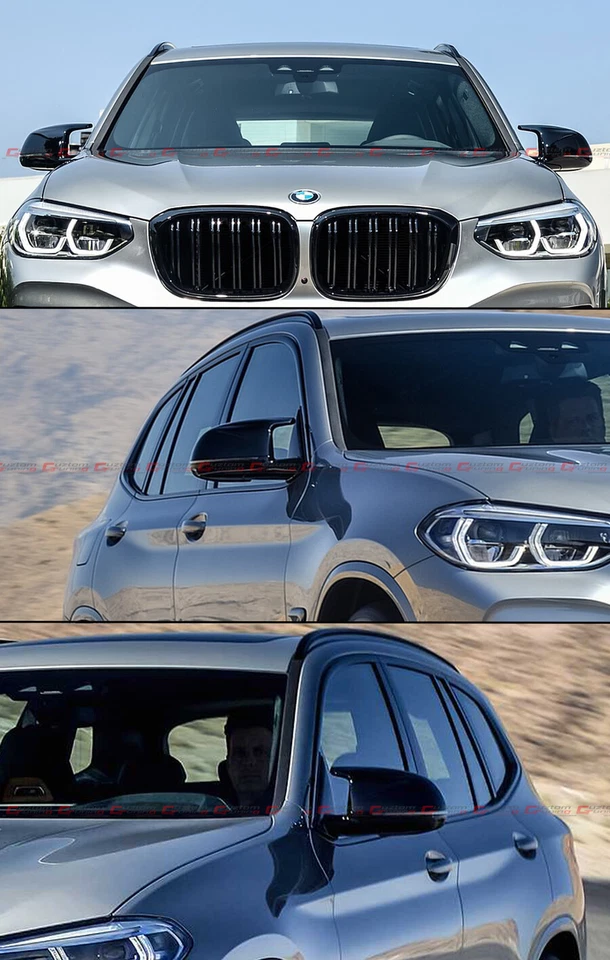 Tapas cubiertas de espejos retrovisores de fibra de carbono para BMW X3 X4 X5 X6 X7 G02 G01 G05 G06 M 2019-25 Foto 4 de 4