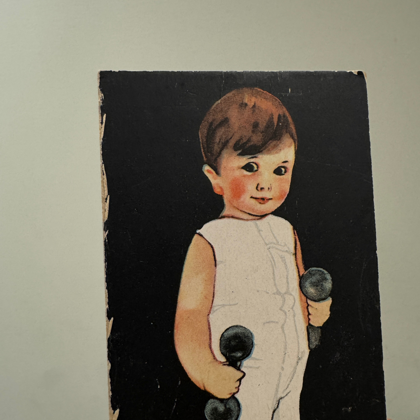 Vtg Wilbur's Cocoa Trade Card Advertising Paper Doll WILL BURR Chocolate