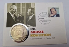 Grosse Coalition 1993 Envelope Stamp Excellent Condition Coin Germany 🇩🇪 