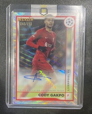 2022-23 Topps Merlin UEFA Cody Gakpo Auto Wave Refractor 2022-23 Topps Merlin UEFA Cody Gakpo Auto Wave Refractor