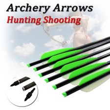 6x 16/18/20/22 Inch Crossbow Bolts Archery Arrows Target Tips Hunting Shooting