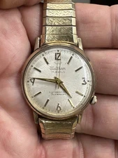 Vintage Waltham UTC 17j Crown at 4 Selfwinding Men's Watch w/GF Flex Band Used