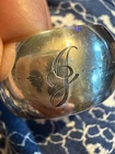 Beautiful antique/vintage "J" Sterling Silver Reed & Barton round napkin Ring