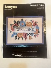 Janlynn Counted Cross-Stitch Kit #10-63 "Welcome" - Opened