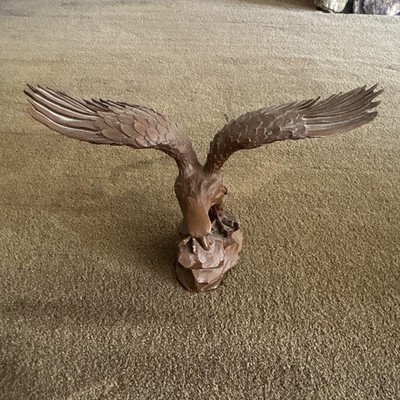 Eagle Bird Figurine Sculpture - Wings Spread Eagle Figurine with Wings Spread