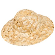 8 Pcs Weaving Craft Hat Mini Woven Imitation Straw Knitting Hats