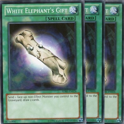 yugioh 3x White Elephant's Gift SDBE-EN026 COMMON 1AUFLAGE ENGLISCH
