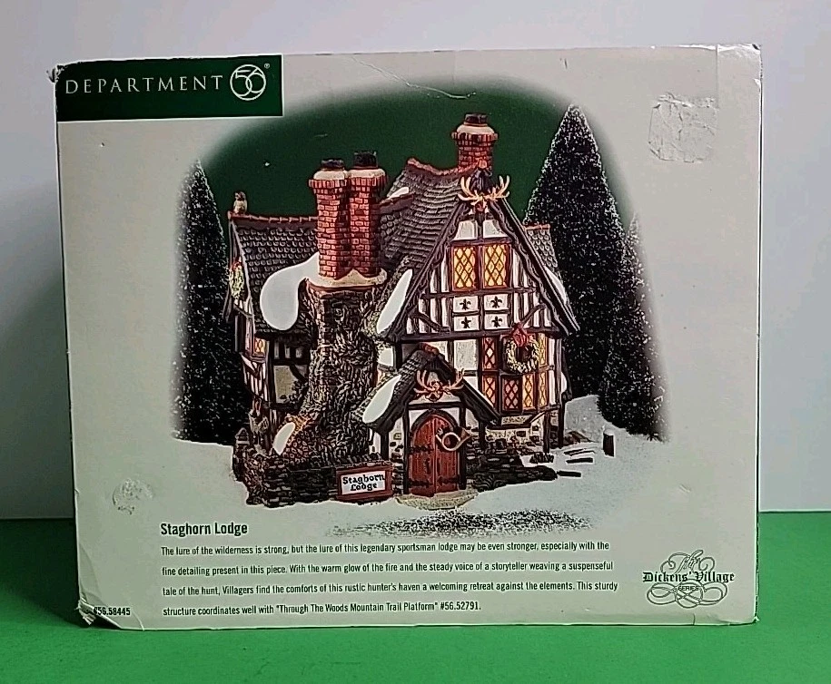 Lodge e acessórios Department 56 Dickens Village Staghorn.  - Imagem 3 de 4
