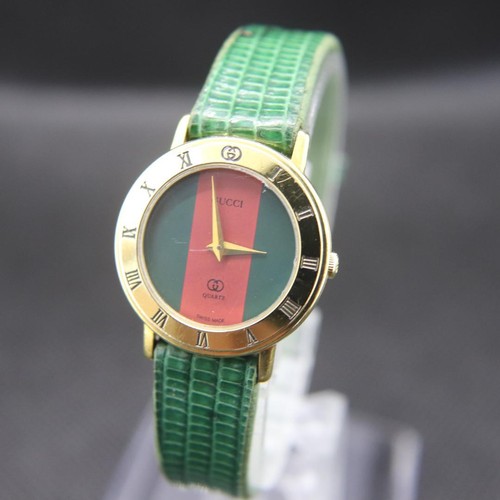Gucci 3001L Uhr Vintage Damen 25mm Quarz Rund Sherry Line Swiss Made