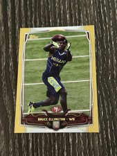 2014 Topps Gold /2014 #344 BRUCE ELLINGTON San Francisco 49ers Rookie Card RC. rookie card picture