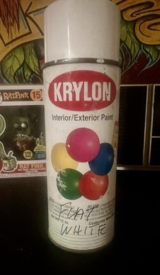 VTG 1991 Krylon Flat White 1502 Interior/Exterior Spray Paint Can