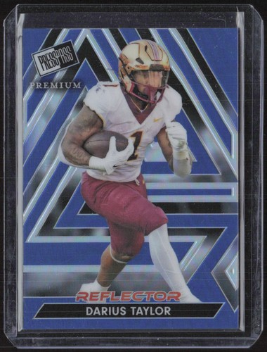 2024 Presseausweis Premium #112 Darius Taylor Reflektor Prismatic Blue #/25
