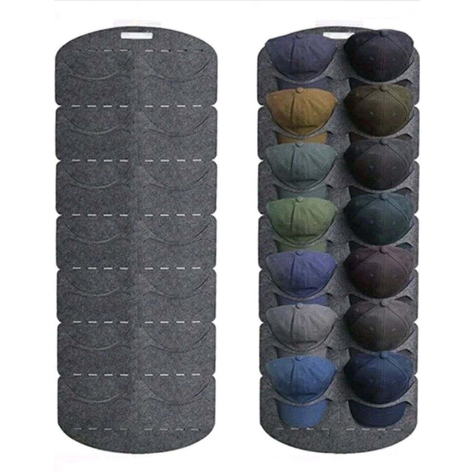 Wall Mount Hat Rack Organizer for Baseball Caps Door Storage Hanger Stand-image