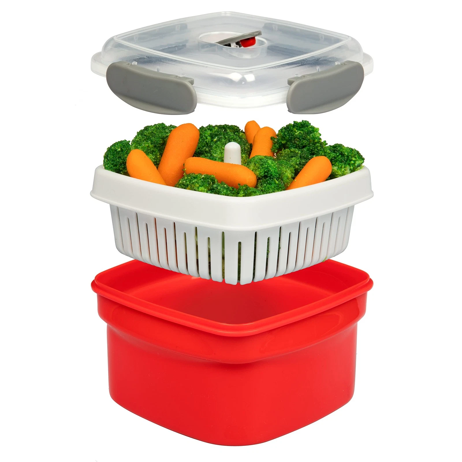 Good Cooking Store Microwave Food Steamer - 3 PC Veggie Cooker Set