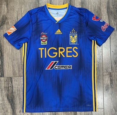 2019-20 Tigres UANL Away Blue Adidas Liga MX Large Soccer Jersey