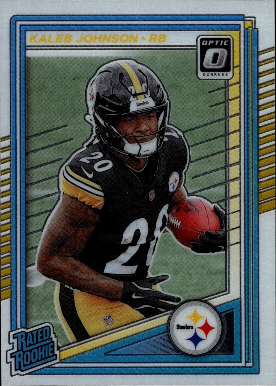 2025 Donruss Optic Kaleb Johnson Rookie Card #232