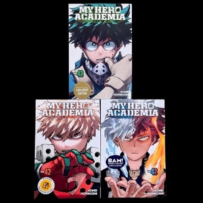 My Hero Academia Volume 42 Manga BAM-Walmart-Barnes & Noble Exclusive Editions