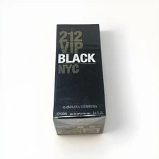 Carolina Herrera 212 VIP BLACK 3.4oz Edp Spray For Men New In Box 