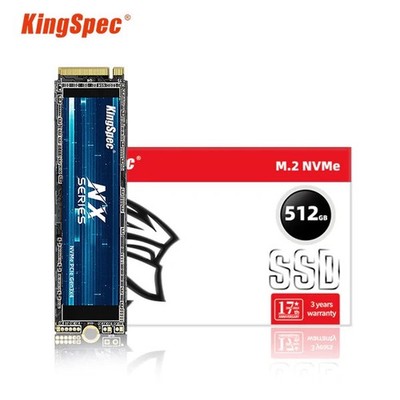 Kingspec SSD 512GB, M.2 Nvme Gen3X4 SSD 2280 - bis zu 2400Mb/S