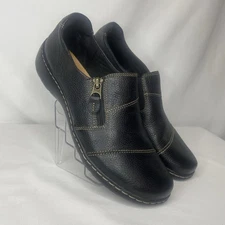 Clarks Collection Cora Harbor Brown Leather Loafer Size Women’s 9.5M